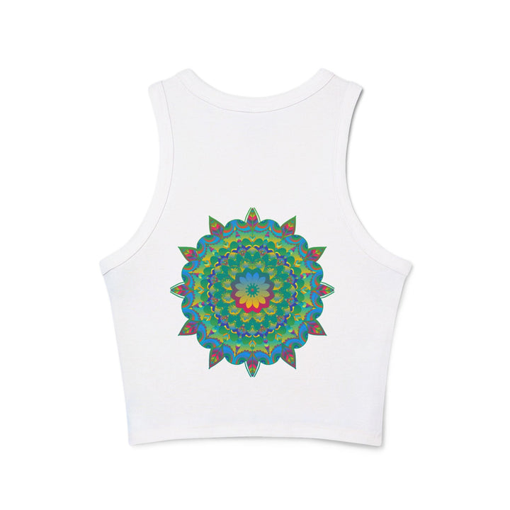 Psychedelic Mandala Racerback Tank Top Tank Top - Blululi