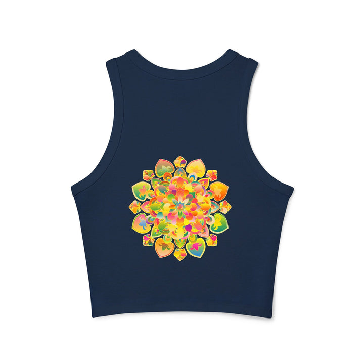 Psychedelic Mandala Racerback Tank Top Tank Top - Blululi