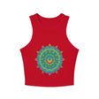 Psychedelic Mandala Racerback Tank Top Tank Top - Blululi
