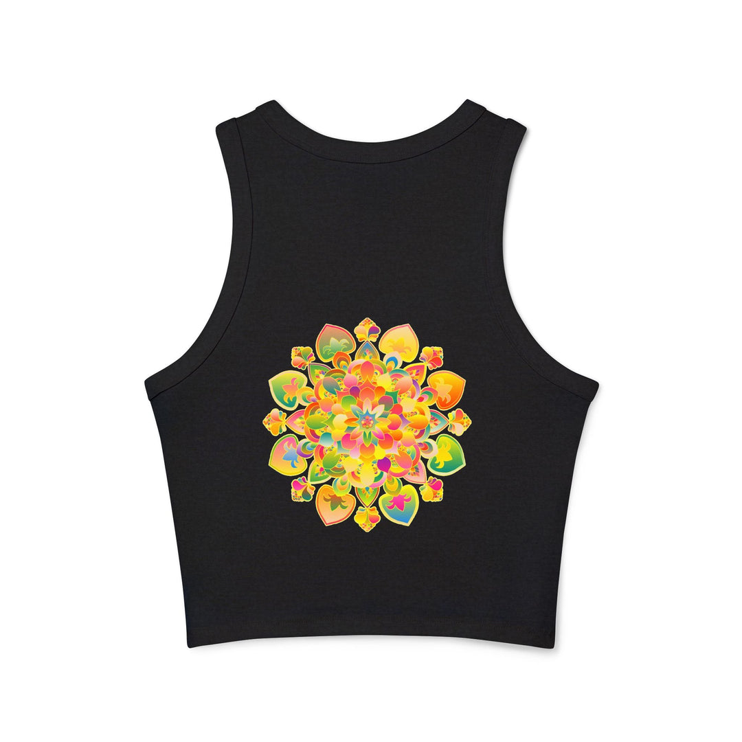 Psychedelic Mandala Racerback Tank Top Tank Top - Blululi