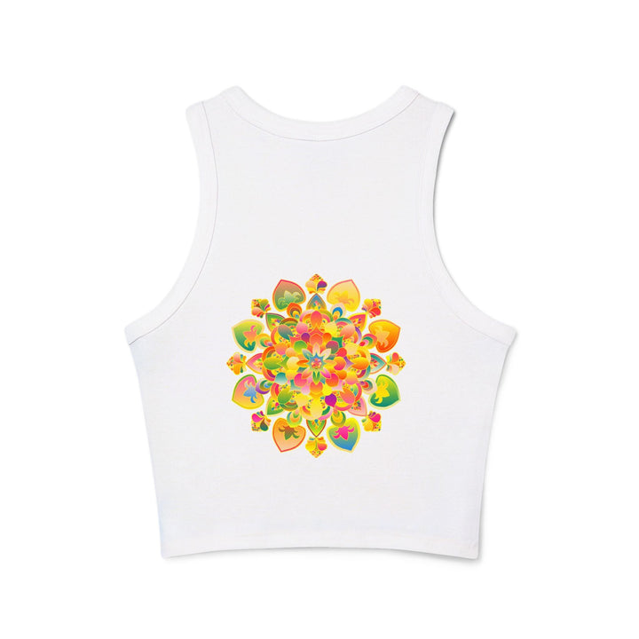 Psychedelic Mandala Racerback Tank Top Tank Top - Blululi