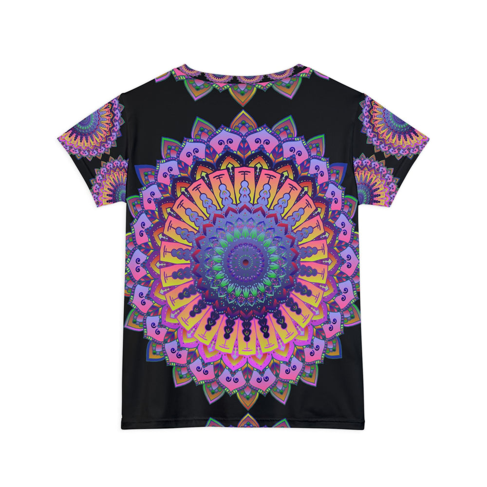 Psychedelic Mandala Rainbow Women's T-Shirt All Over Prints - Blululi