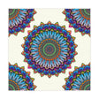 Psychedelic Mandala Tablecloth - Ivory Home Decor - Blululi