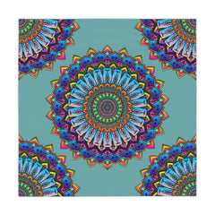 Psychedelic Mandala Tablecloth - Sage Green Home Decor - Blululi