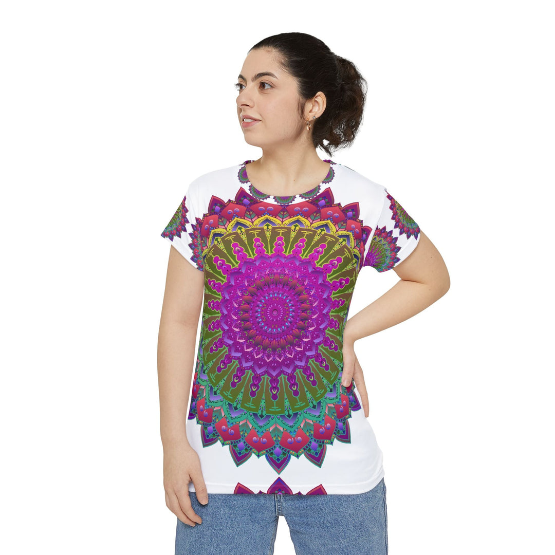 Psychedelic Mandala Women's T-Shirt All Over Prints - Blululi