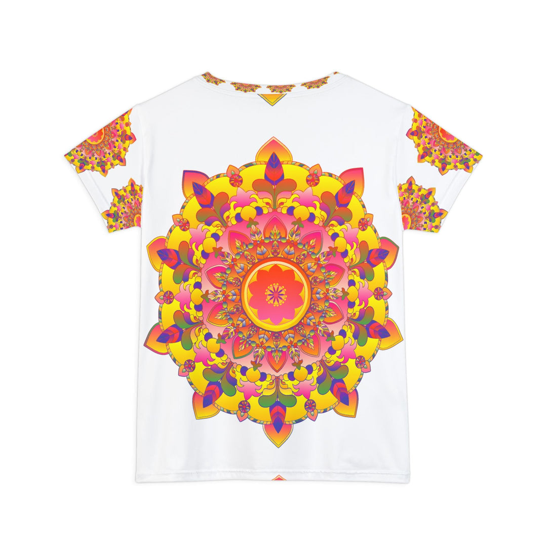 Psychedelic Rainbow Mandala Women's T-Shirt All Over Prints - Blululi