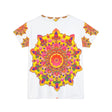 Psychedelic Rainbow Mandala Women's T-Shirt All Over Prints - Blululi