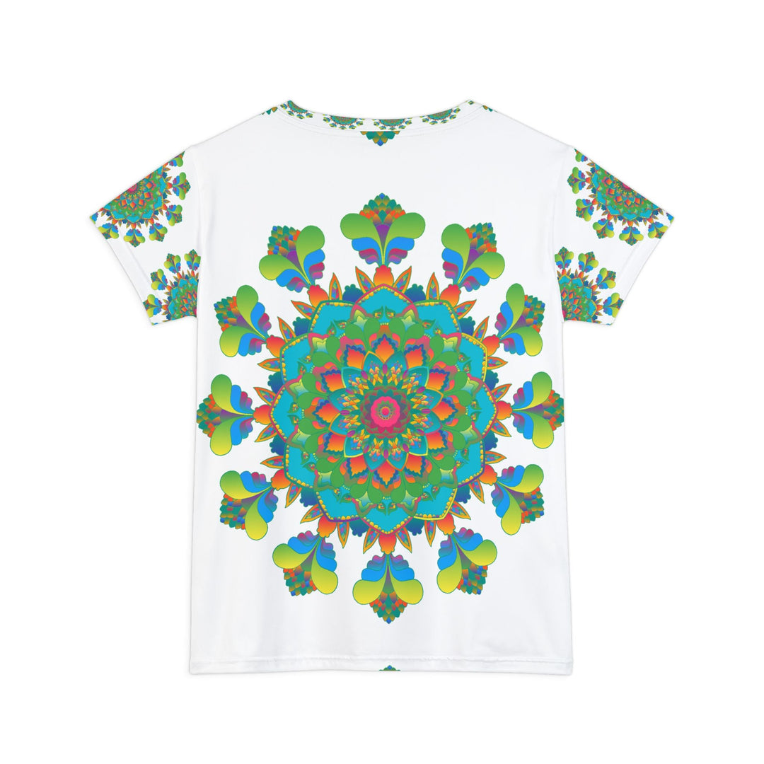 Psychedelic Rainbow Mandala Women's T-Shirt All Over Prints - Blululi