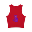 Purple Cat Watercolor Racerback Tank Top Tank Top - Blululi