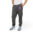Purple Gold Mandala Adidas Fleece Joggers Trousers - Blululi