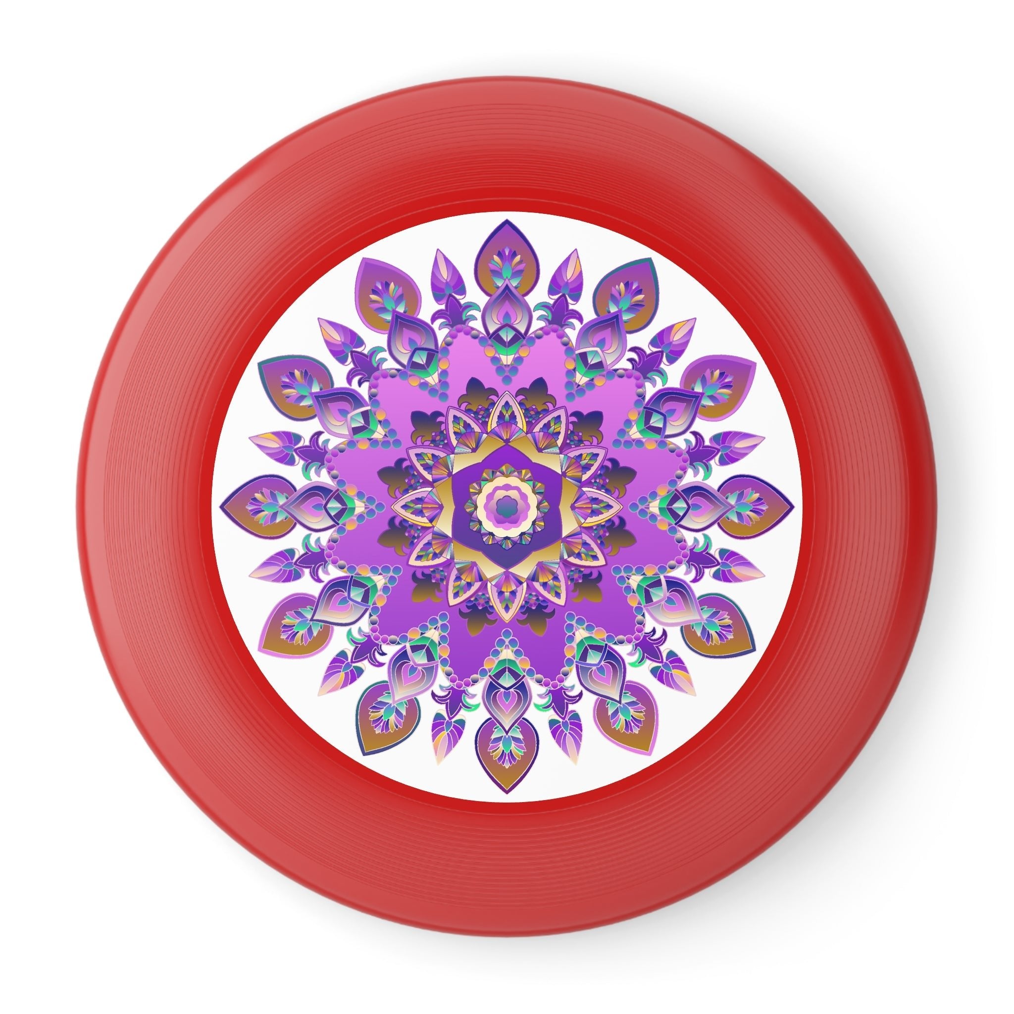 Purple & Gold Mandala Frisbee Disc Accessories - Blululi