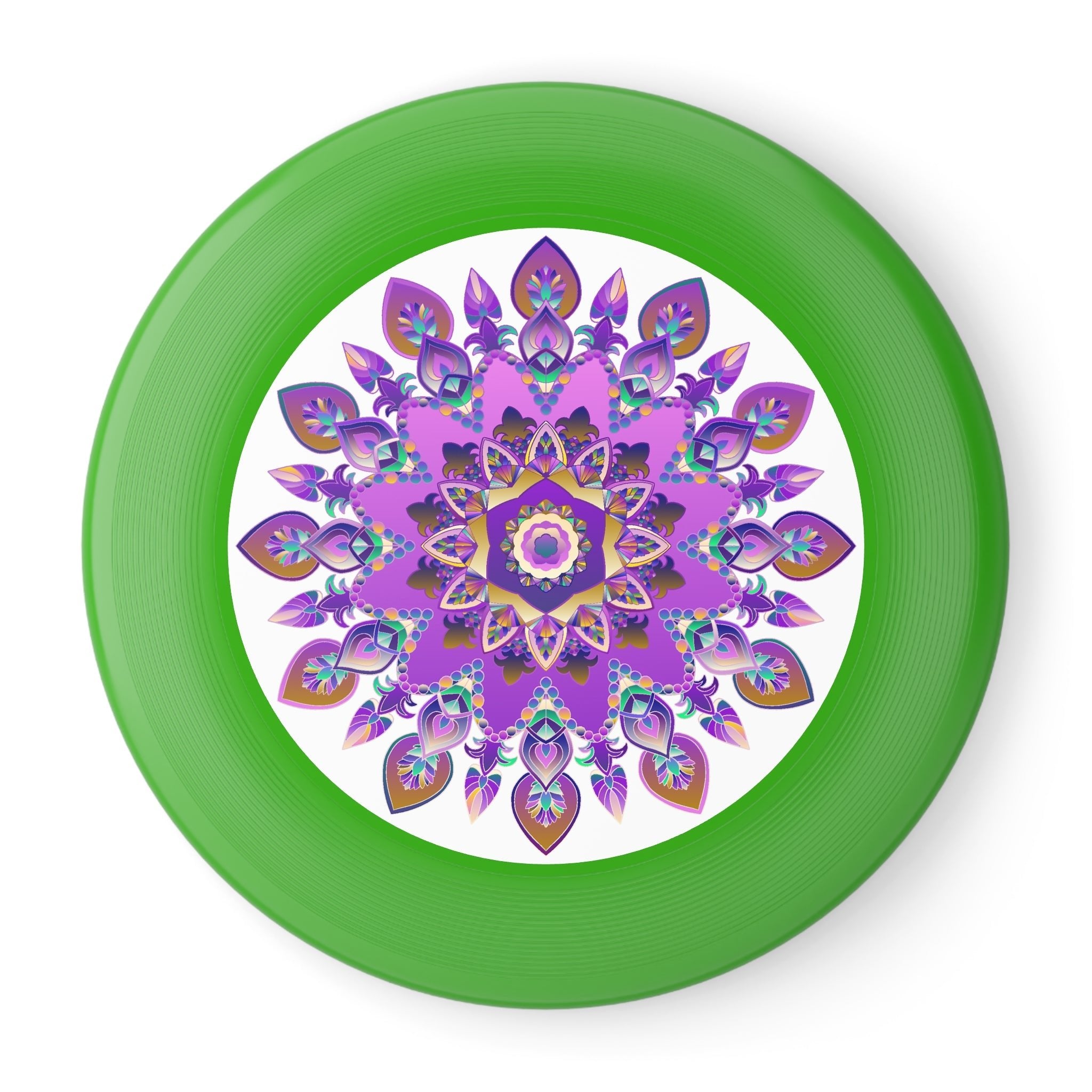 Purple & Gold Mandala Frisbee Disc Accessories - Blululi