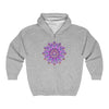 Purple & Gold Mandala Hoodie - Spiritual Art Hoodie - Blululi