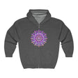 Purple & Gold Mandala Hoodie - Spiritual Art Hoodie - Blululi