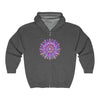 Purple & Gold Mandala Hoodie - Spiritual Art Hoodie - Blululi