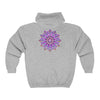 Purple & Gold Mandala Hoodie - Spiritual Art Hoodie - Blululi