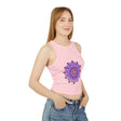 Purple & Gold Mandala Racerback Tank Top Tank Top - Blululi