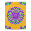 Purple & Green Mandala Baby Swaddle Blanket Home Decor - Blululi