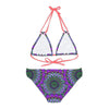 Purple & Green Mandala Bikini Set - Hand Drawn Art All Over Prints - Blululi