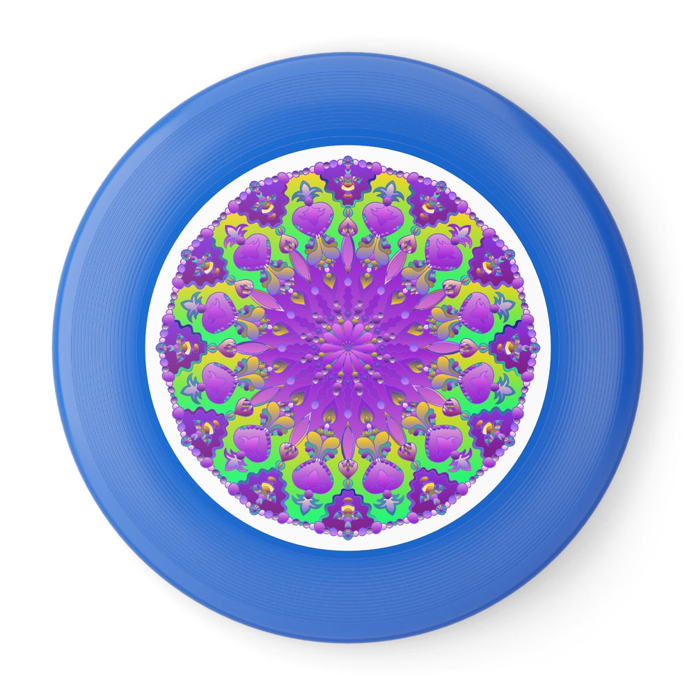 Purple & Green Mandala Frisbee Disc Accessories - Blululi