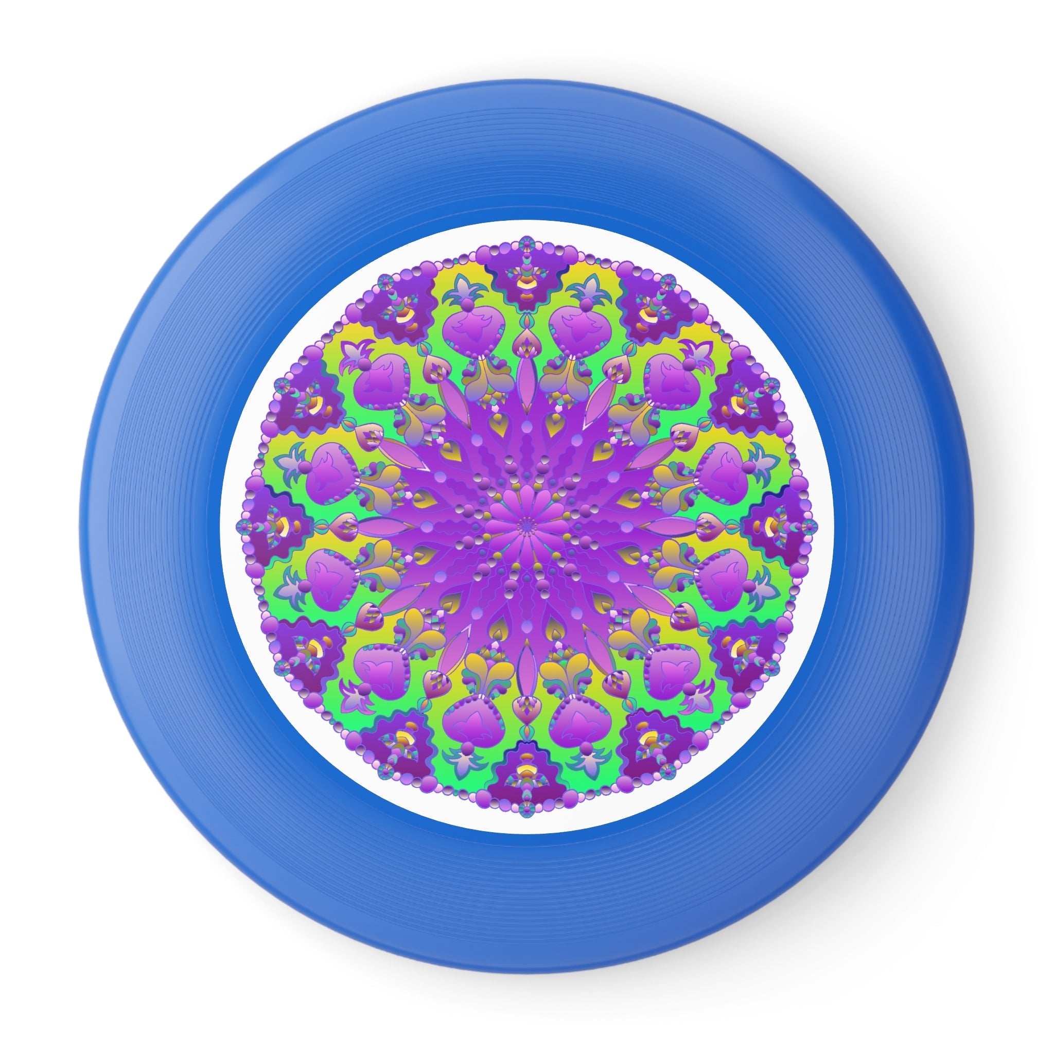 Purple & Green Mandala Frisbee Disc Accessories - Blululi