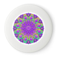 Purple & Green Mandala Frisbee Disc Accessories - Blululi