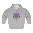Purple & Green Mandala Hoodie - Intricate Design Hoodie - Blululi