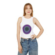 Purple & Green Mandala Racerback Tank Top Tank Top - Blululi