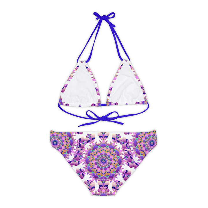 Purple Mandala Bikini Set - Hand Drawn Art All Over Prints - Blululi