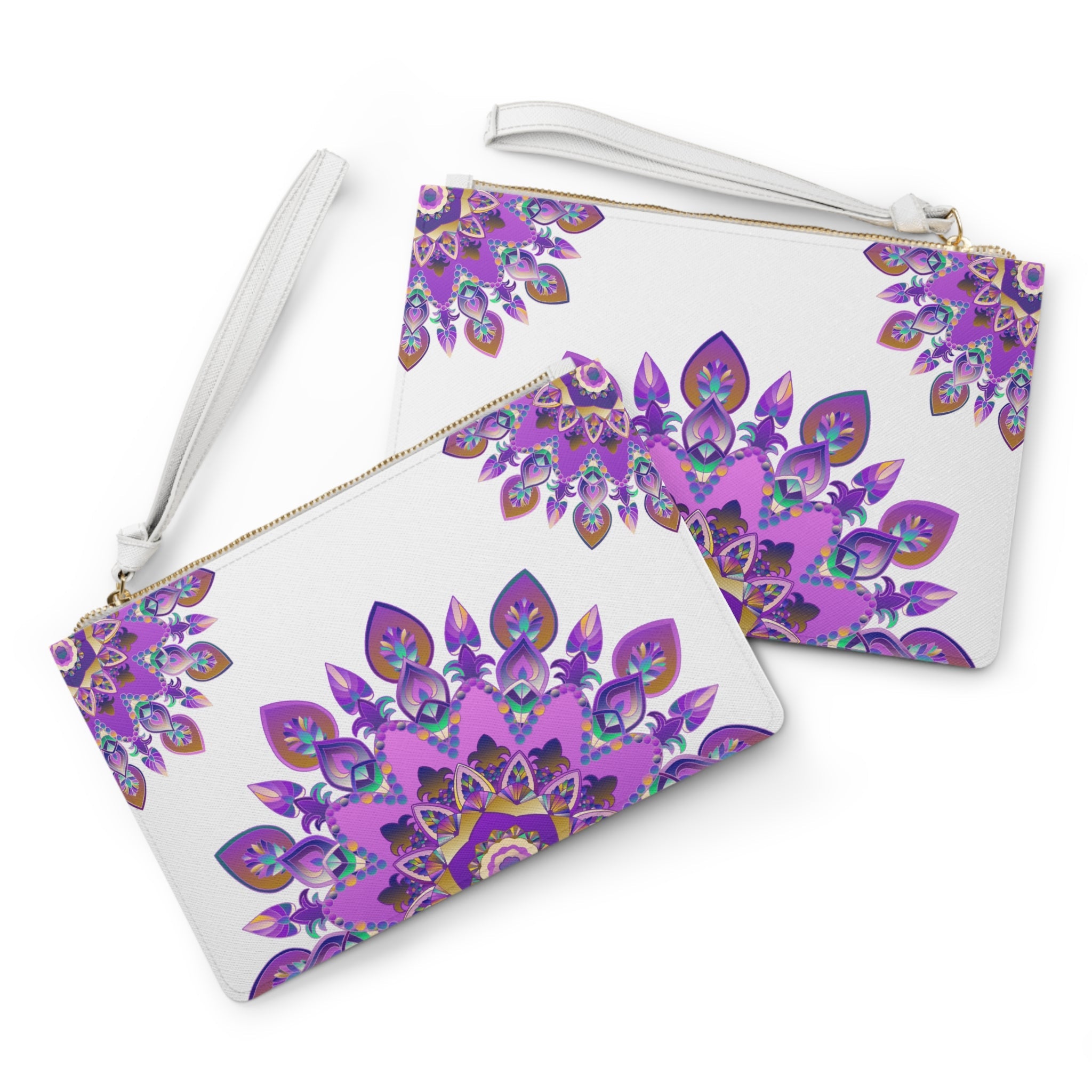 Purple Mandala Clutch Bag - Jewel Tones Bags - Blululi