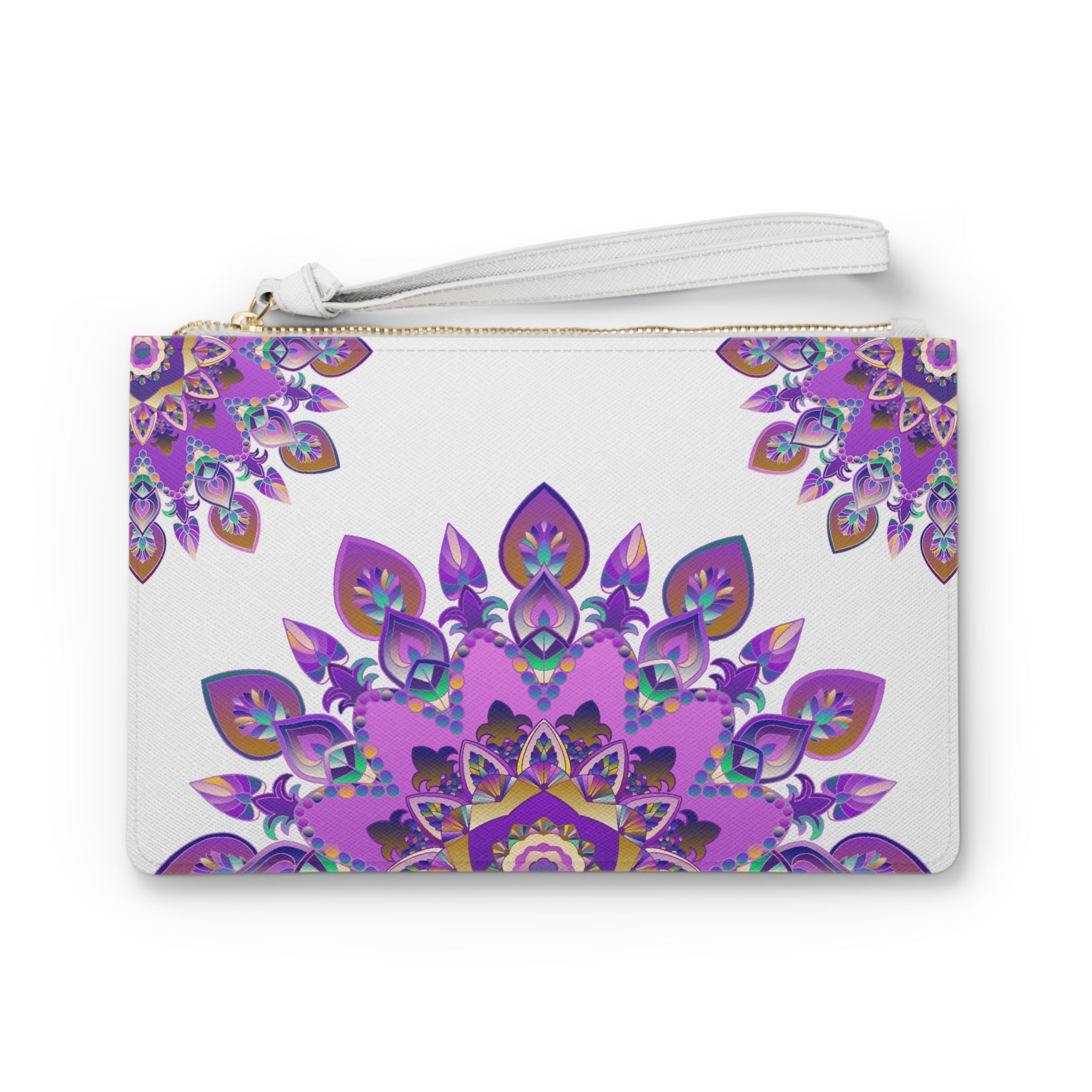 Purple Mandala Clutch Bag - Jewel Tones Bags - Blululi