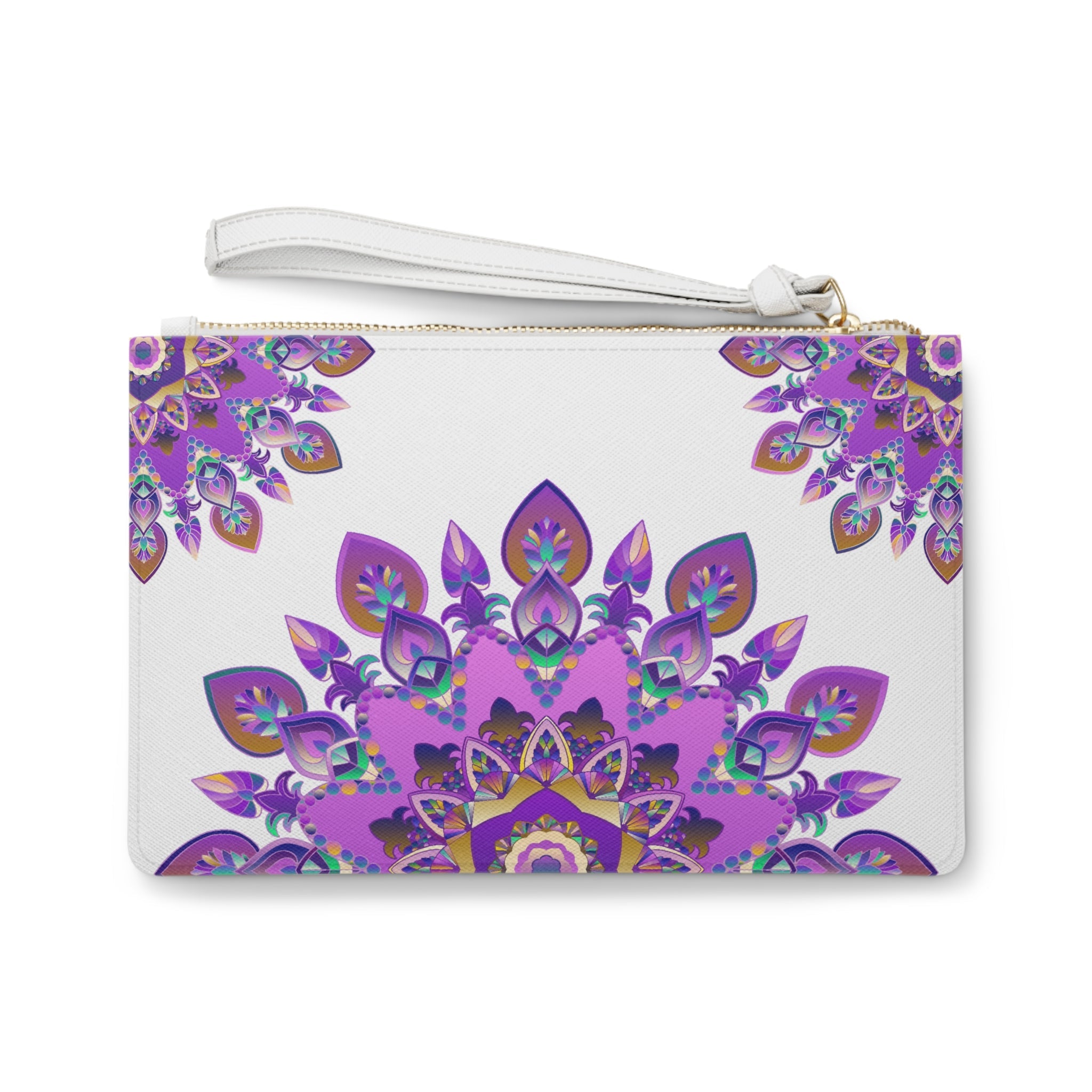 Purple Mandala Clutch Bag - Jewel Tones Bags - Blululi