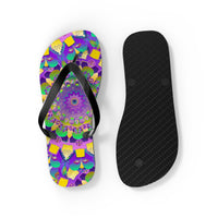 Purple Mandala Flip Flops - Spiritual & Stylish Shoes - Blululi