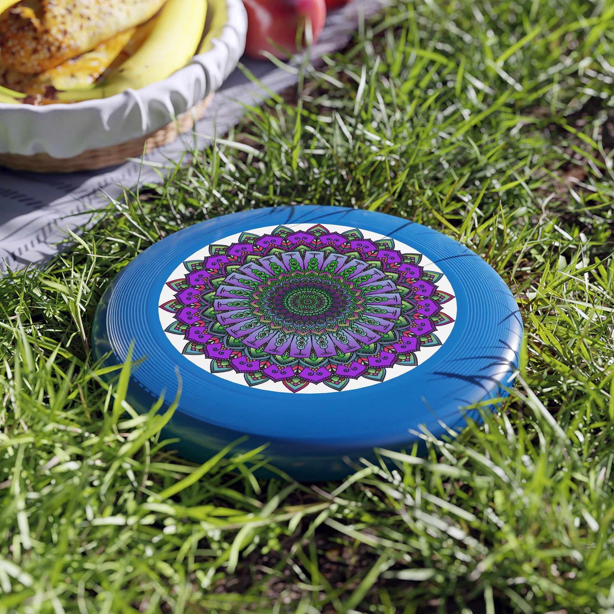 Purple Mandala Frisbee: Unique Disc Art Accessories - Blululi