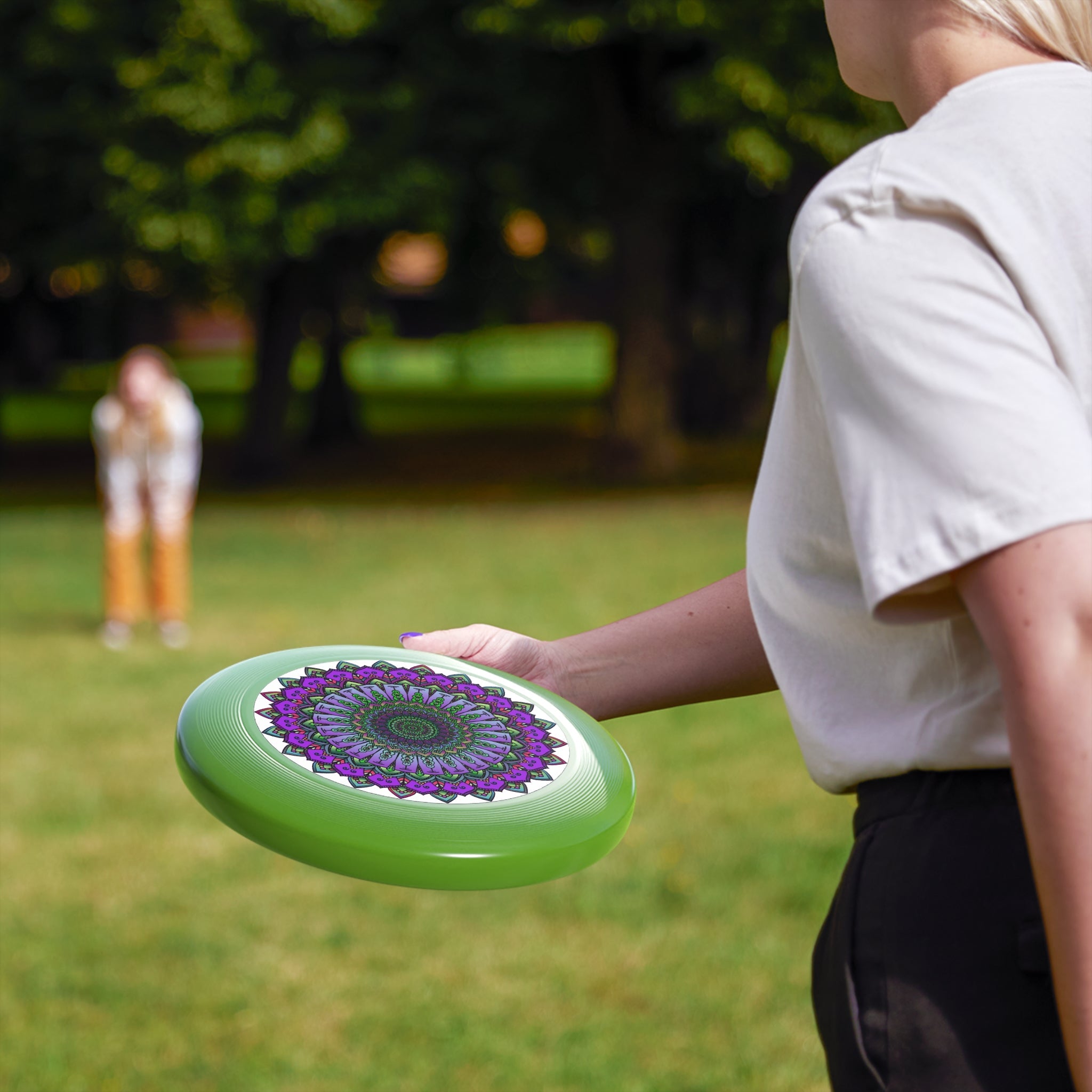 Purple Mandala Frisbee: Unique Disc Art Accessories - Blululi