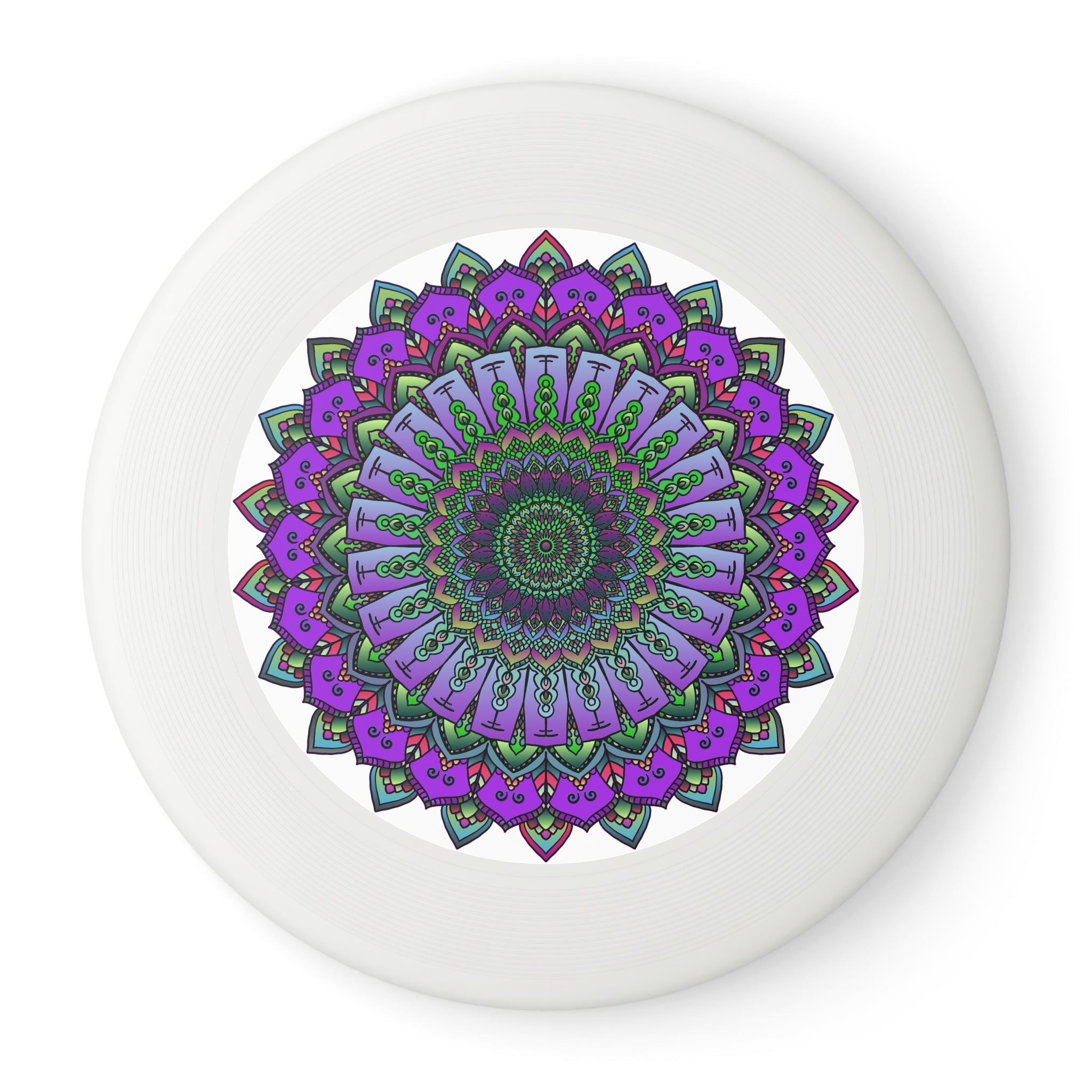 Purple Mandala Frisbee: Unique Disc Art Accessories - Blululi