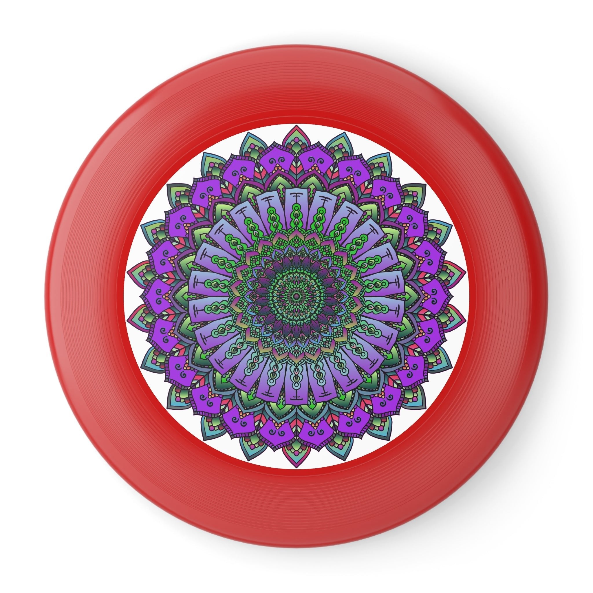 Purple Mandala Frisbee: Unique Disc Art Accessories - Blululi