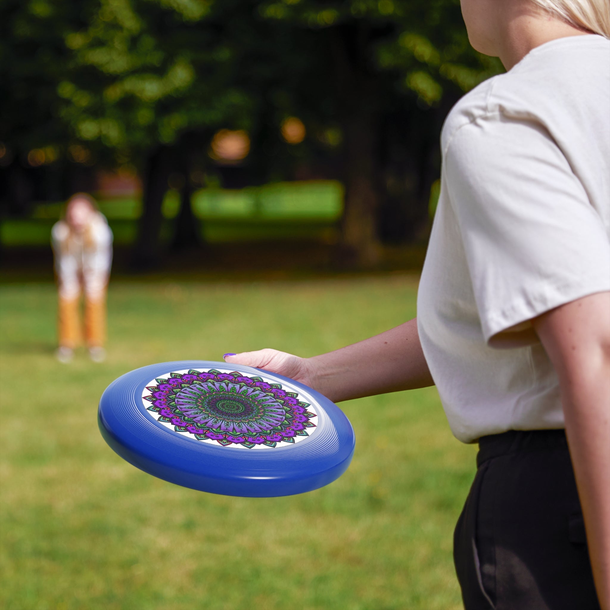 Purple Mandala Frisbee: Unique Disc Art Accessories - Blululi