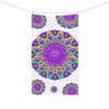 Purple Mandala Hand Towel - Floral Design Home Decor - Blululi