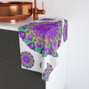 Purple Mandala Hand Towel - Floral Design Home Decor - Blululi