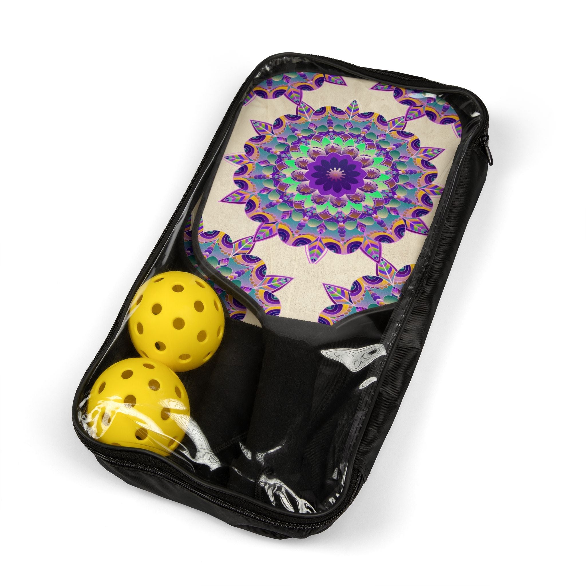 Purple Mandala Pickleball Kit Accessories - Blululi