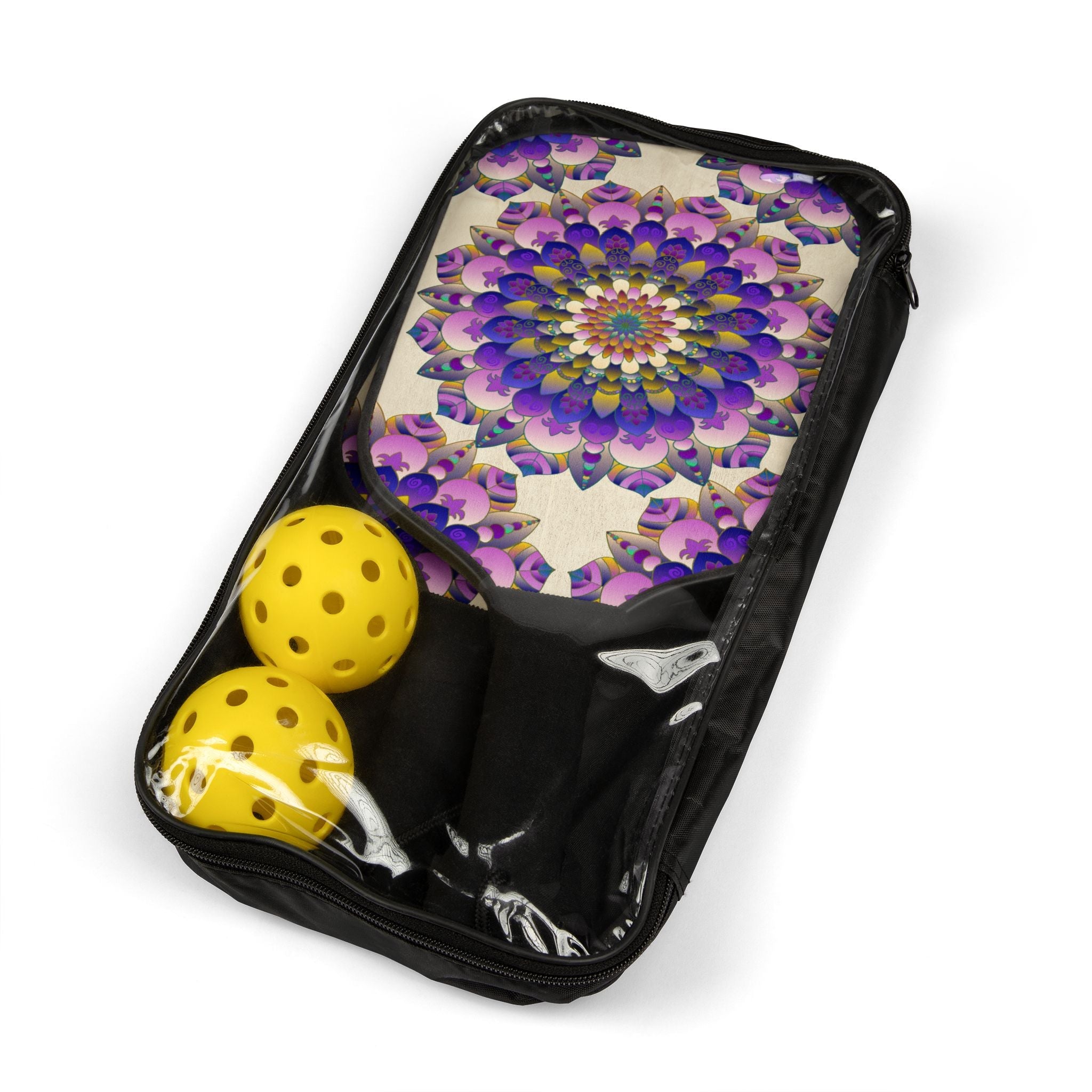 Purple Mandala Pickleball Kit Accessories - Blululi