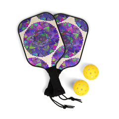 Purple Mandala Pickleball Kit Accessories - Blululi
