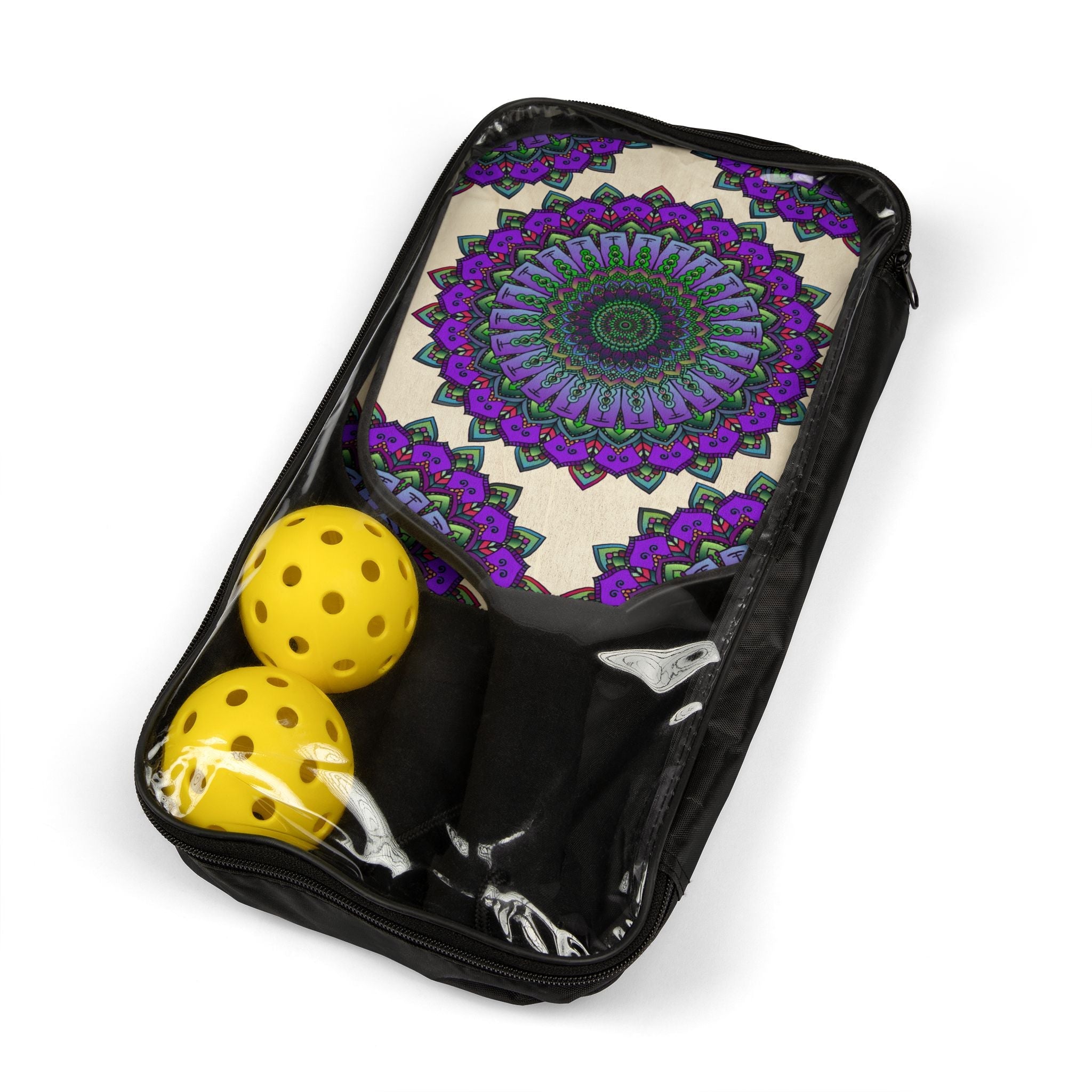 Purple Mandala Pickleball Kit Accessories - Blululi