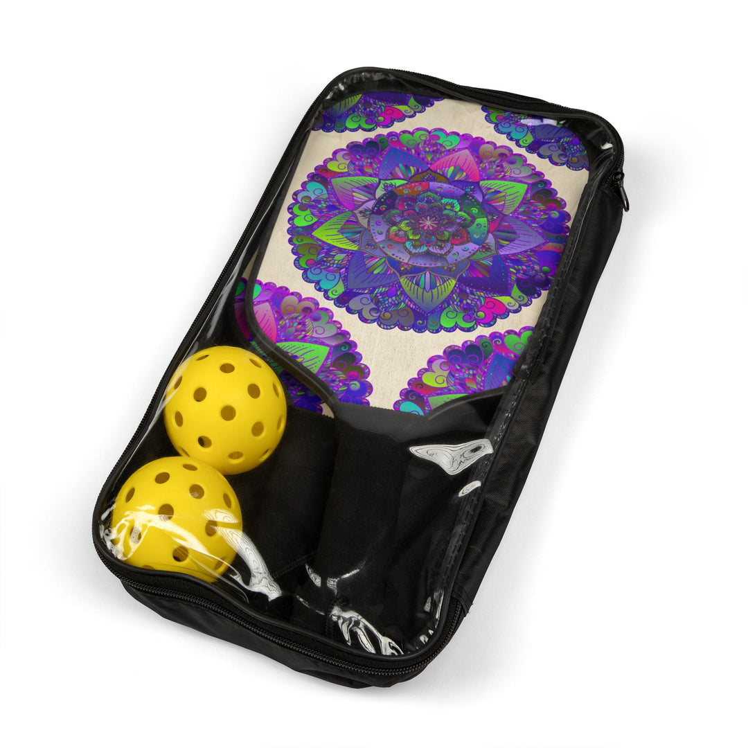 Purple Mandala Pickleball Kit Accessories - Blululi