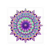 Purple Mandala Poster - Intricate Art Print Poster - Blululi