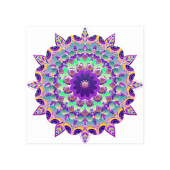 Purple Mandala Poster - Intricate Art Print Poster - Blululi