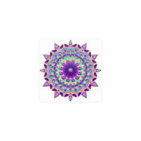 Purple Mandala Poster - Intricate Art Print Poster - Blululi