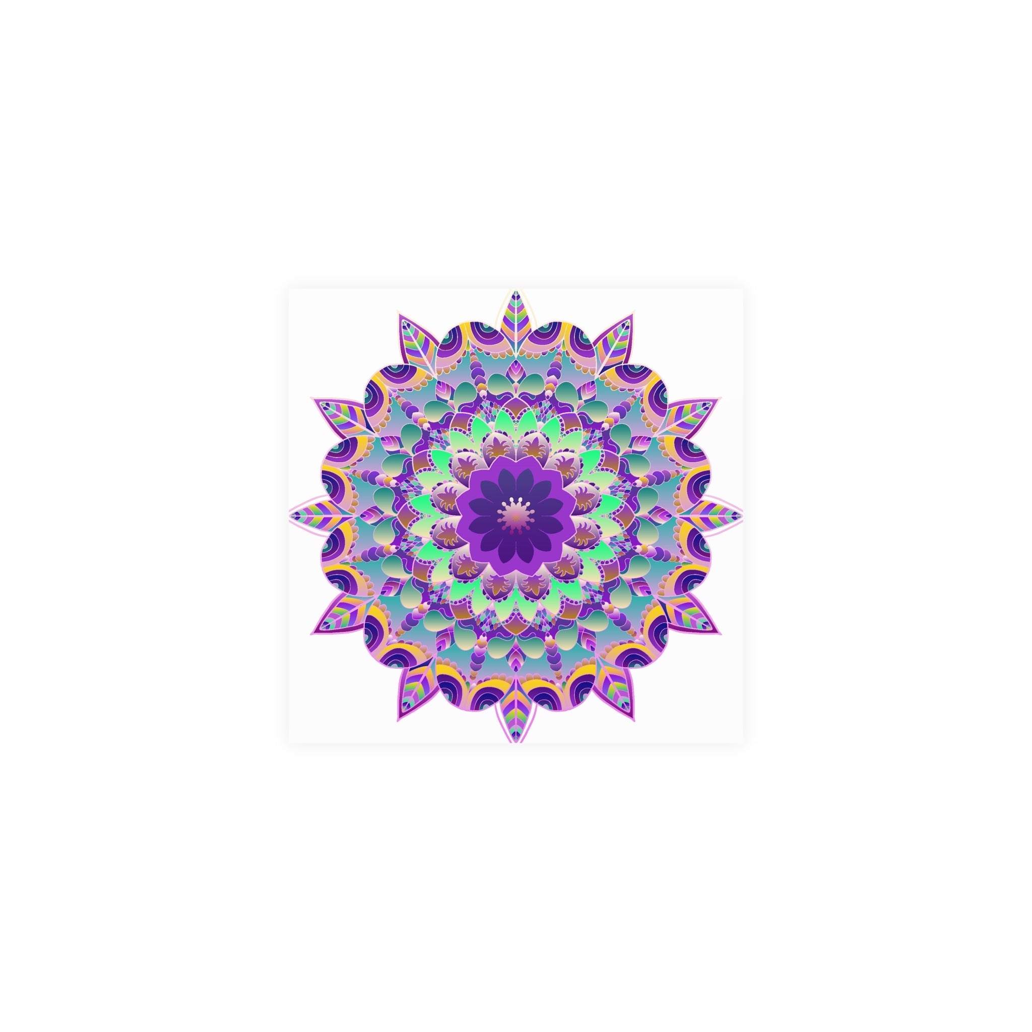 Purple Mandala Poster - Intricate Art Print Poster - Blululi