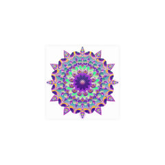 Purple Mandala Poster - Intricate Art Print Poster - Blululi